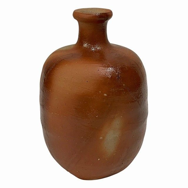 備前焼　伊勢崎淳　壷　大　高さ30㎝　共箱付き　人間国宝　古物　22.10.23 備前焼 伊勢崎淳 壷 大 高さ30㎝ 共箱付き 人間国宝 古物 22.10.23