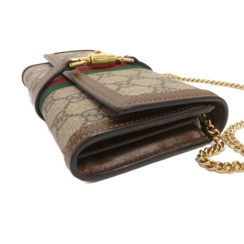 グッチ GUCCI ジャッキー チェーンウォレット GGスプリーム 長財布
