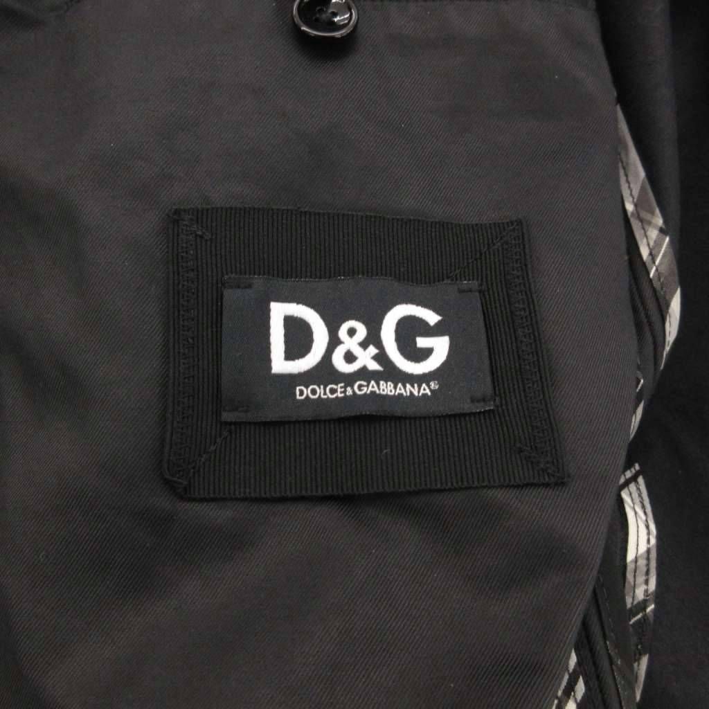 ドルチェ&ガッバーナ ドルガバ DOLCE&GABBANA トレンチコート 44 黒