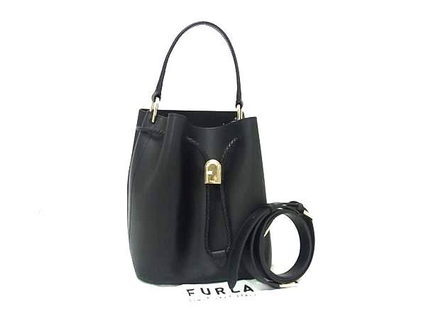 FURLA フルラ ハンドバッグ 購入 Levante ブラック レザー レディース
