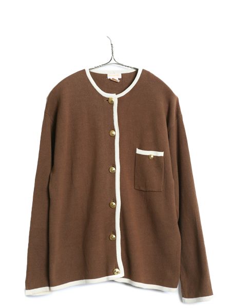 70s 80s ブルックスブラザーズ コットン ニット カーディガン