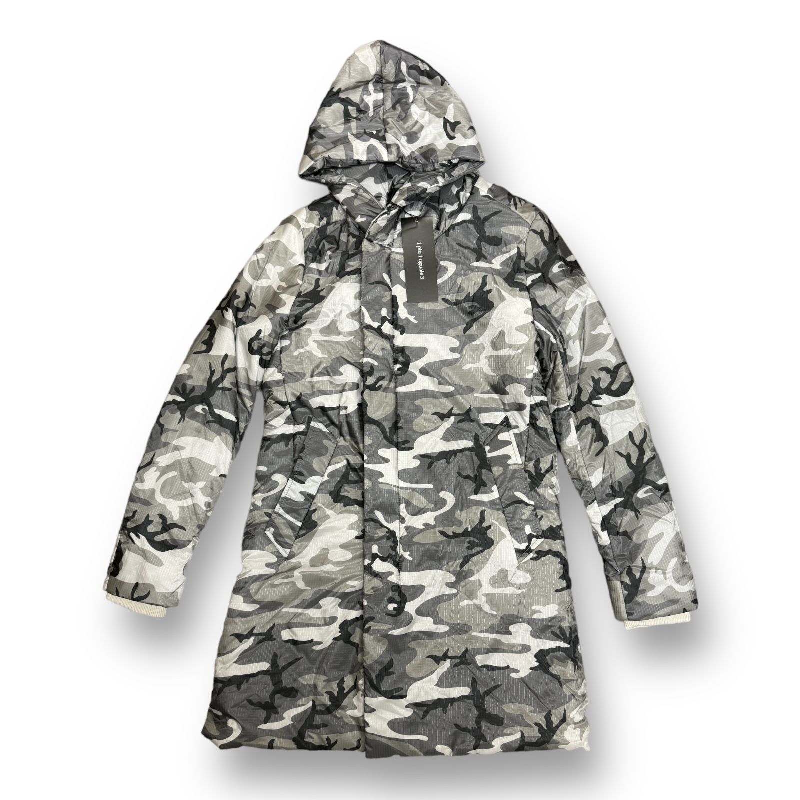 参考上代143000円 未使用 1piu1uguale3 NEXT WRAP HOODED カモフラ