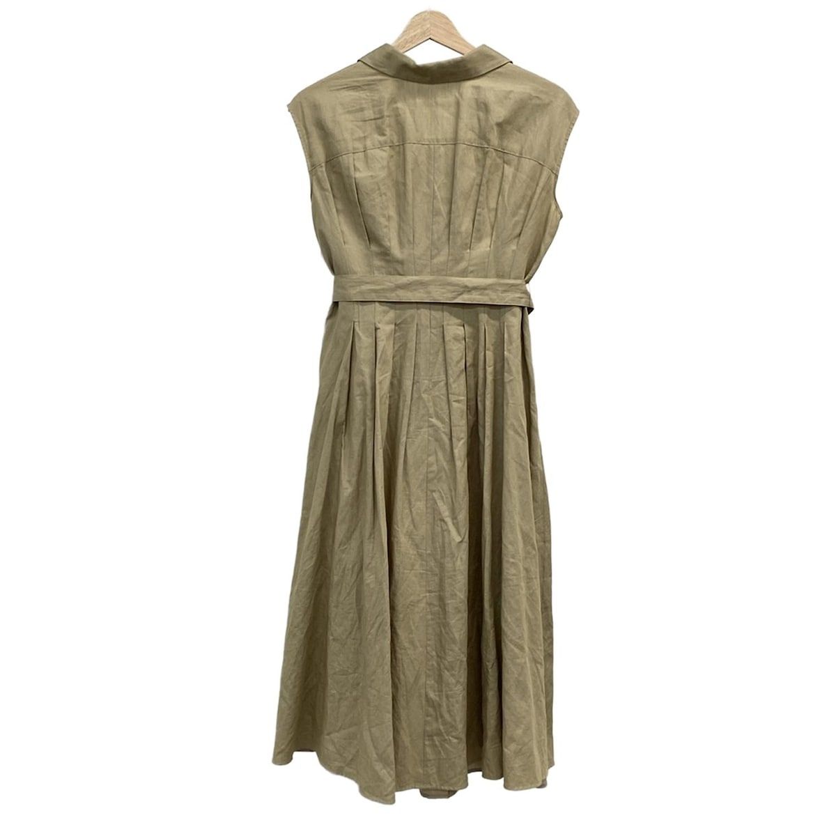 アナイワンピース美品36 ANAYI(アナイ) ワンピース サイズ36 S レディース美品 - ベージュ 開襟