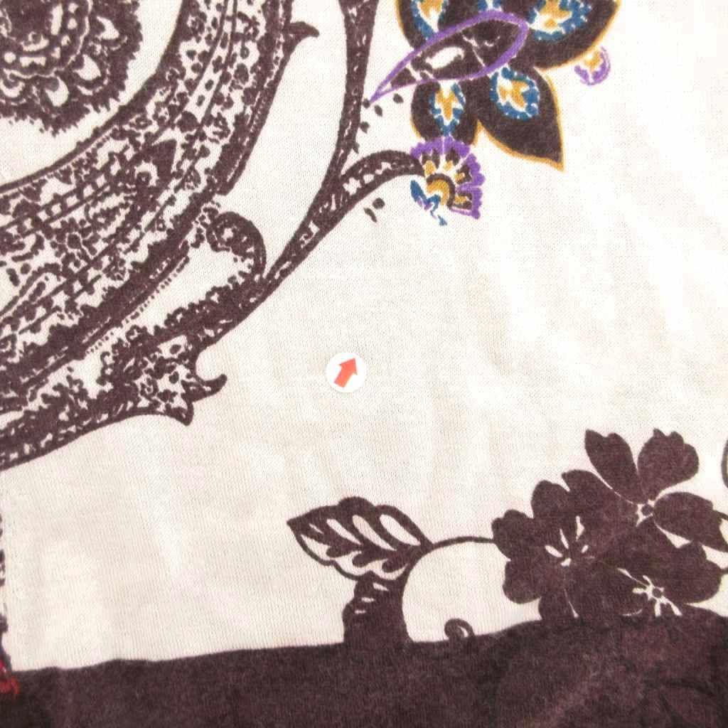 エトロ ETRO カシシルニット カットソー ペイズリー柄 カシミヤ シルク