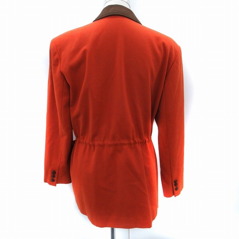 レオナール LEONARD テーラードジャケット ミドル丈 総裏地 ドロスト