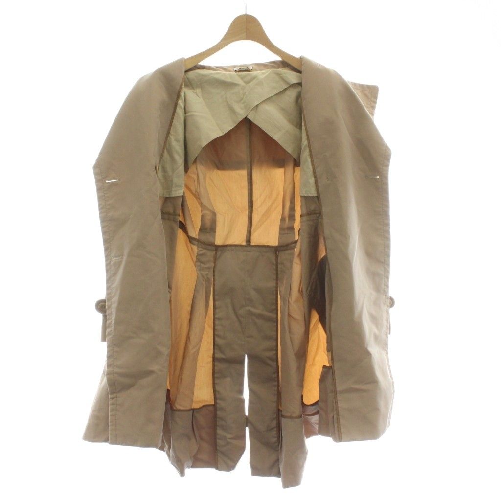 miu miu ミュウミュウ ベージュ トレンチコート 36 MIU MIU - ミュウミュウ miumiu コート トレンチコート コットン