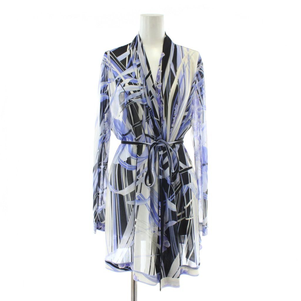 レオナール LEONARD カンカン カーディガン 長袖 ロング 花柄 総柄