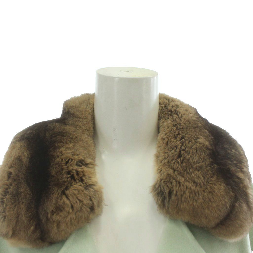 フォクシー FOXEY チンチラファー付カシミヤコート チェスターコート