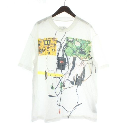 新品 52 20ss マルジェラ 全面プリント Tシャツ 白 10310 メゾンマルジェラ 10 Maison Margiela 10 20SS Tシャツ カットソー