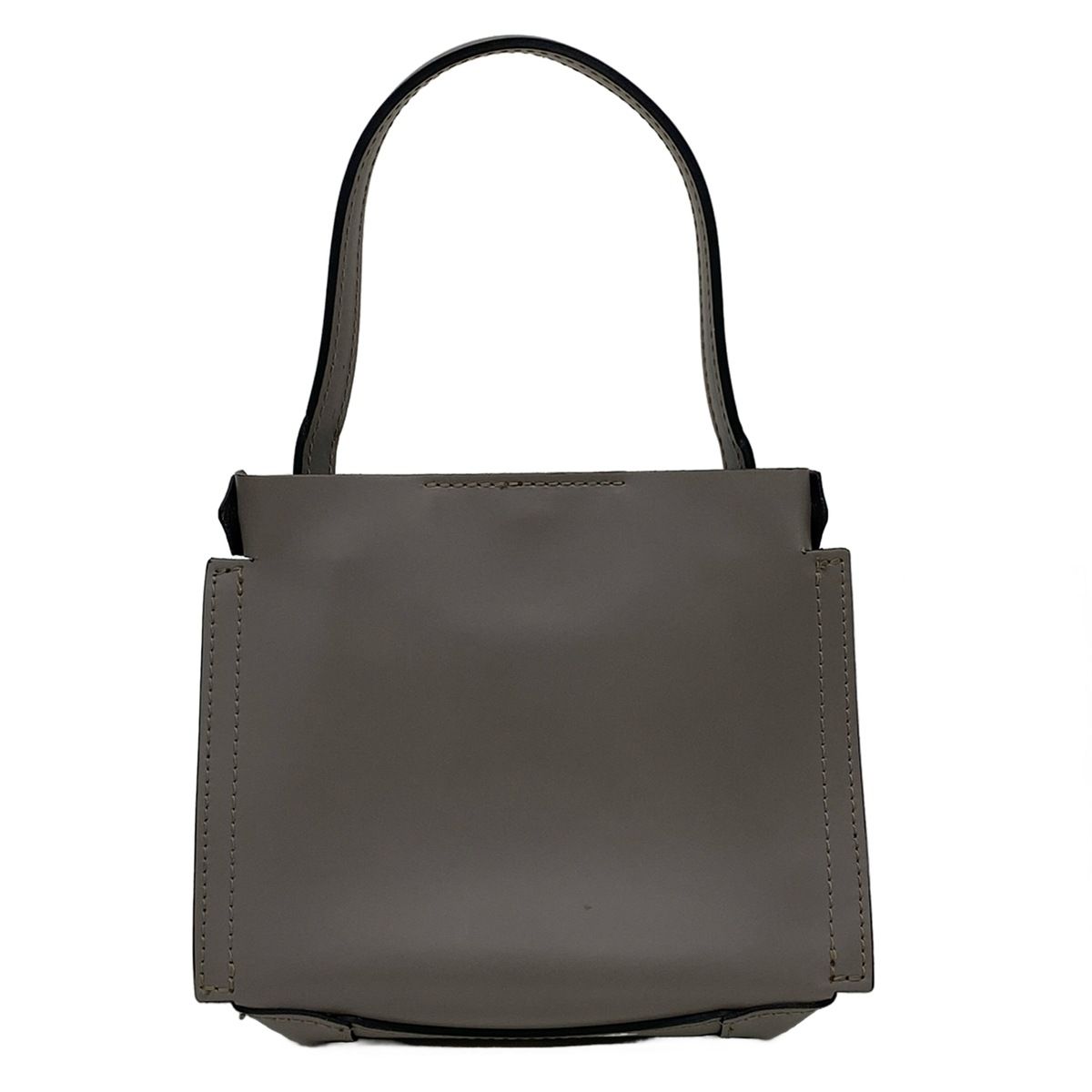 ジャンニキャリーニ トートバッグ ラムレザー シンプル グレー A4 大