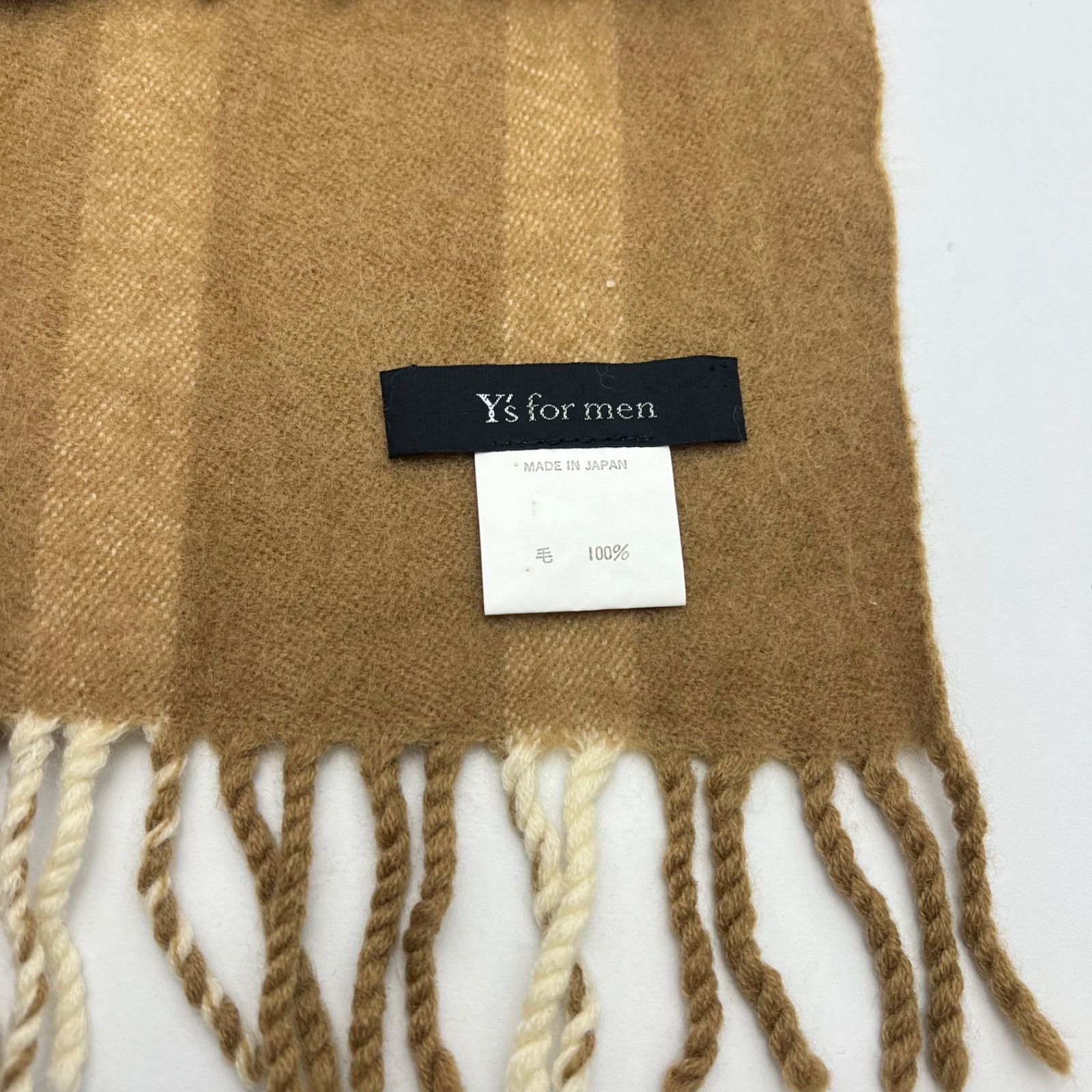 Y's for men 90s JAPAN archive WOOL stripes muffler ワイズ