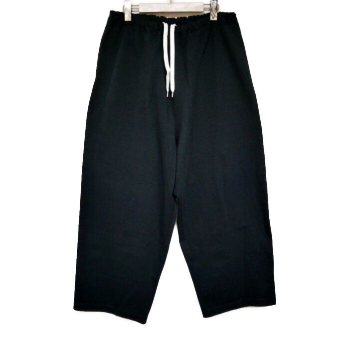 Gurank グランク 国内正規 25AW Loop wheel HT pants ループホイール スウェットパンツ イージーパンツ 吊り編み 度詰め天竺 2560S 定価39600円 BLACK ブラック 黒 4