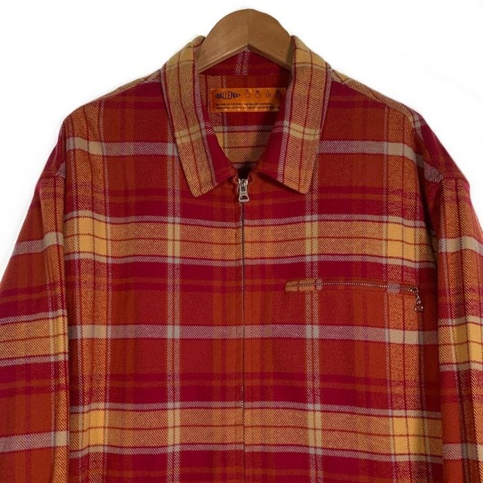 CHALLENGER チャレンジャー 25SS PLAID ZIP UP SHIRT フランネル