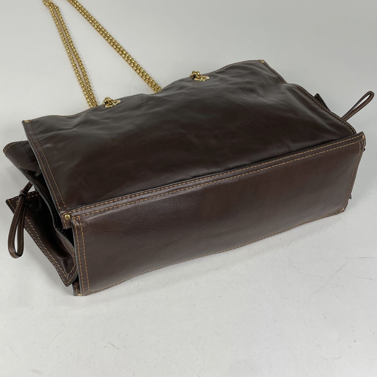 ロエベ LOEWE ロゴ チェーンショルダーバッグ ステッチ 肩掛け