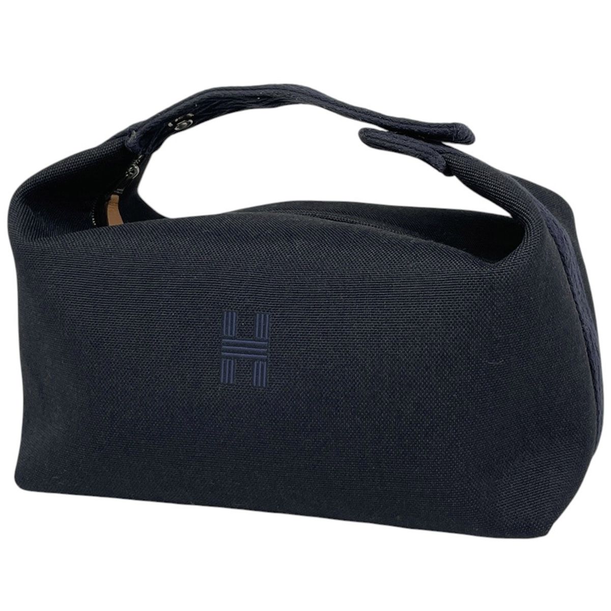 エルメス HERMES ブリッド ア ブラック GM バス用ポーチ Hロゴ 化粧 