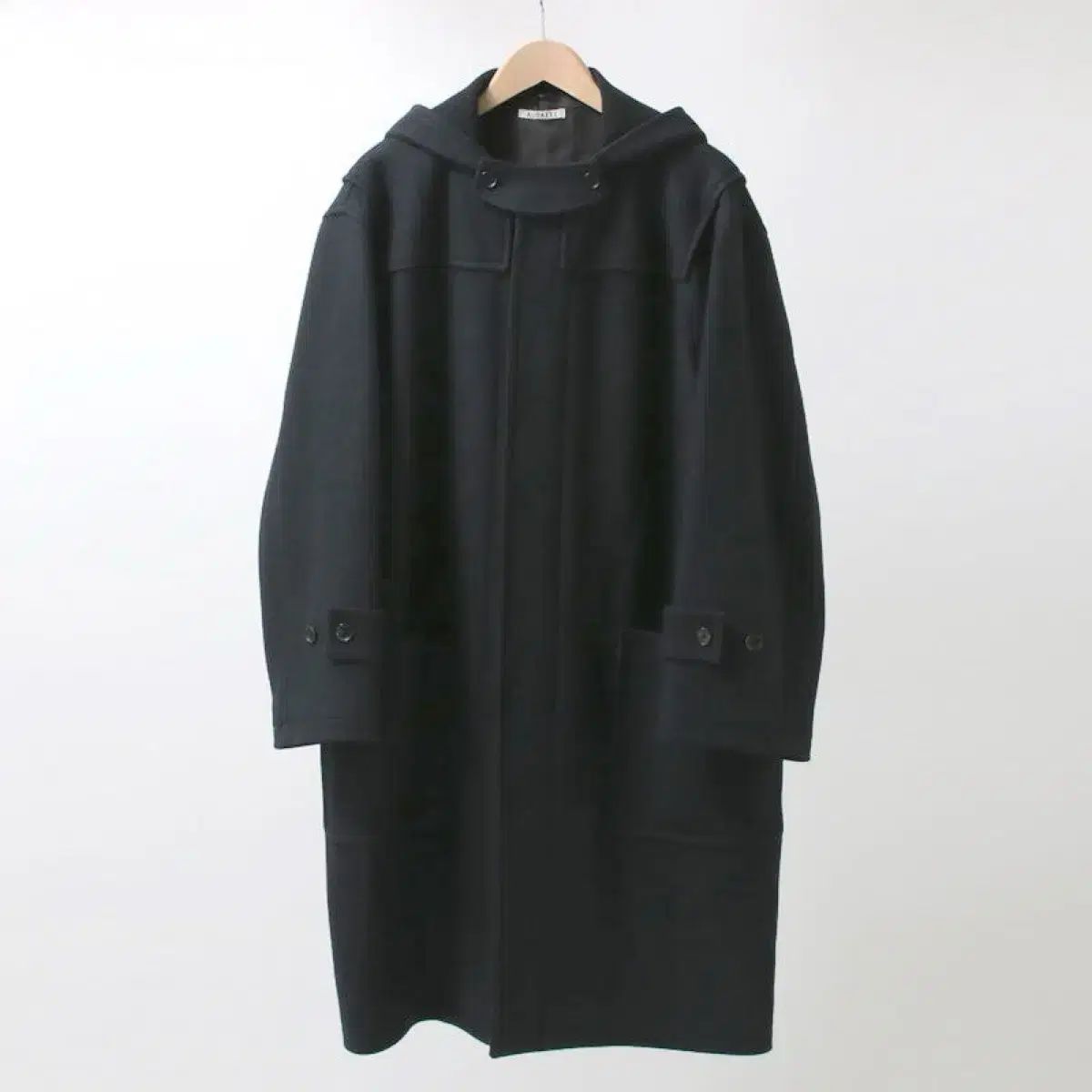 AURALEE ダッフルコート サイズ4 黒 AURALEE ウールシルクメルトン ダッフルコート 4 - メルカリ