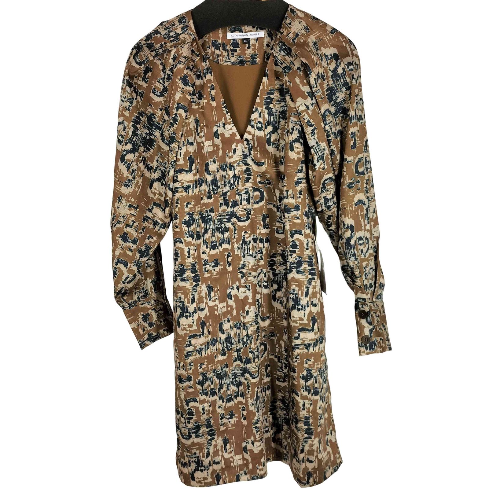 アドルフォドミンゲス ADOLFO DOMINGUEZ 総柄 ロングスリーブ