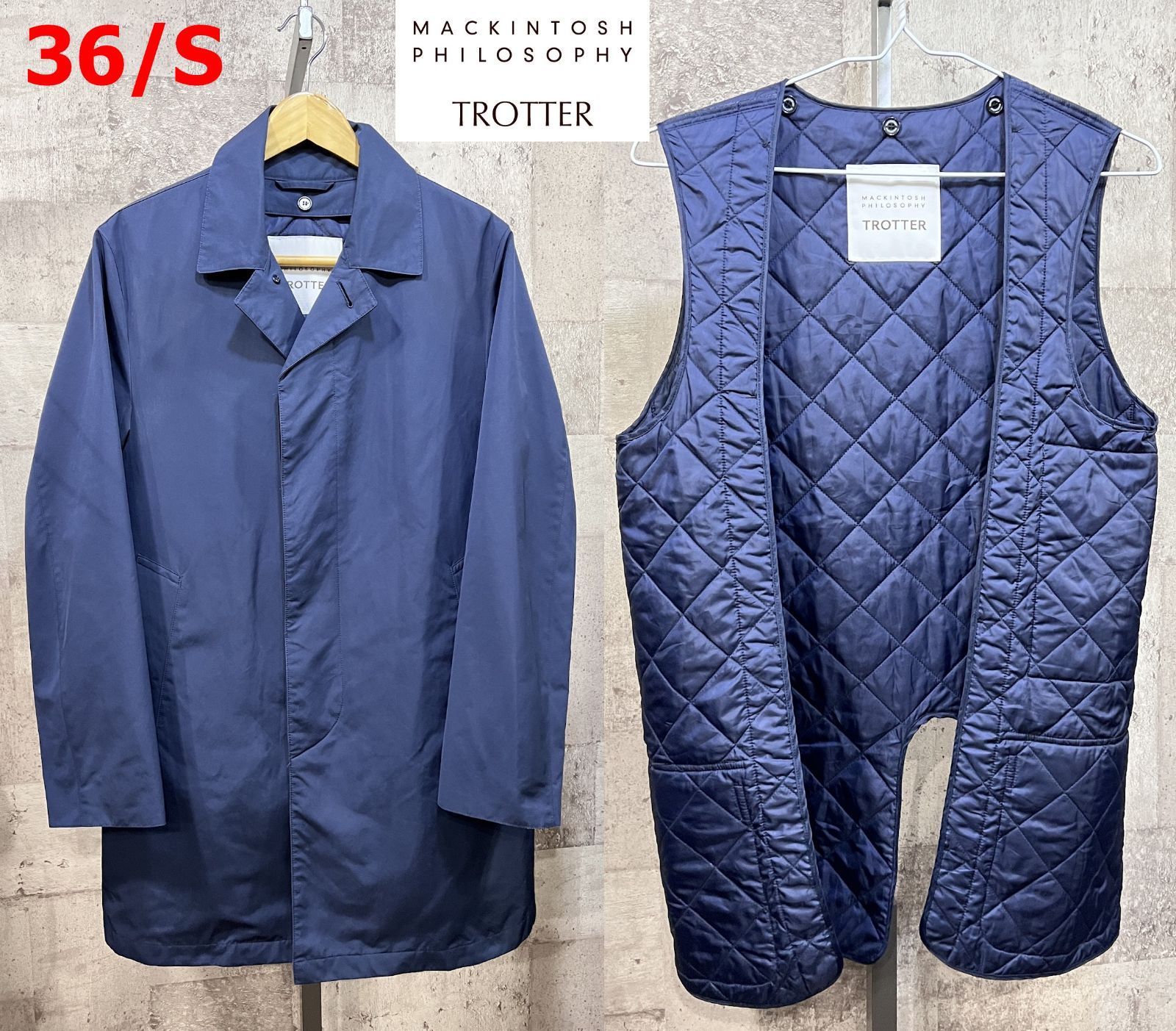 マッキントッシュフィロソフィー TROTTER ライナー付き ステンカラー