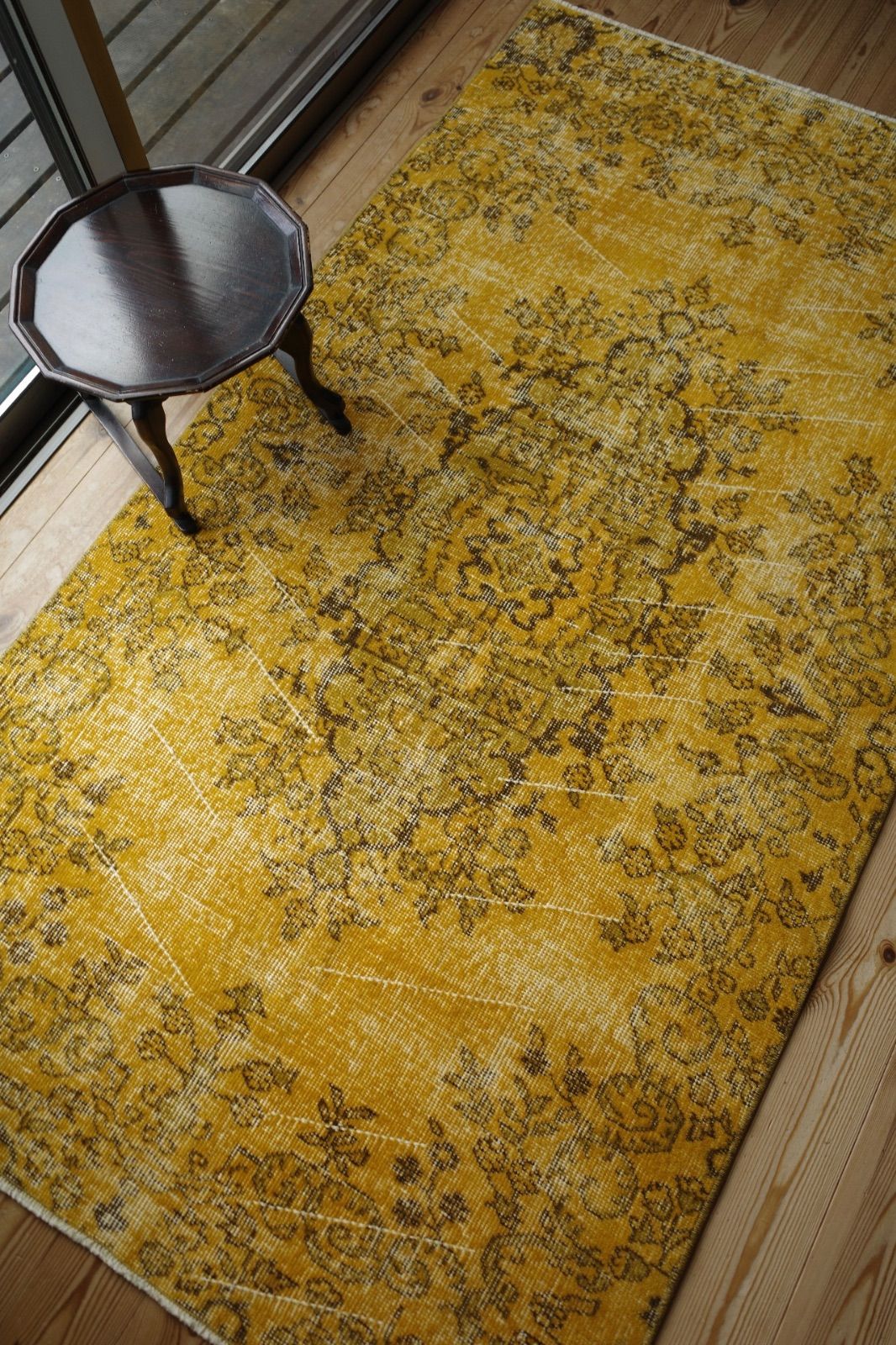 トルコ ヴィンテージラグ イエローオーバーダイ - メルカリ