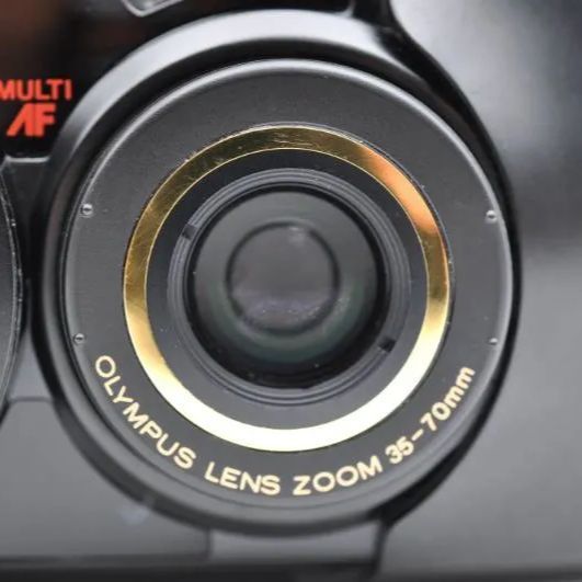 動作OK】OLYMPUS μ[mju:] ZOOM DELUXE ブラック コンパクトフィルム