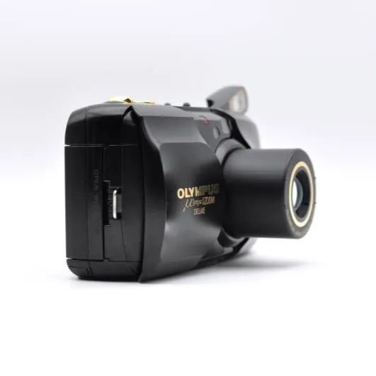 動作OK】OLYMPUS μ[mju:] ZOOM DELUXE ブラック コンパクトフィルム