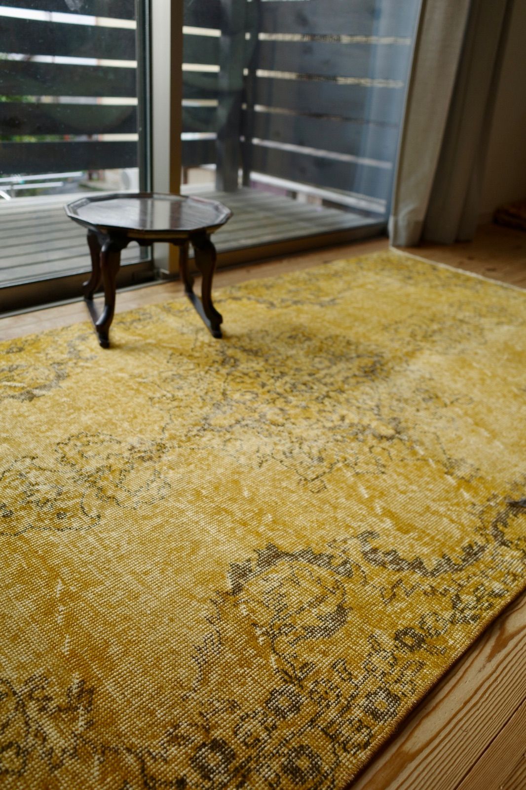 トルコ ヴィンテージラグ イエローオーバーダイ - メルカリ