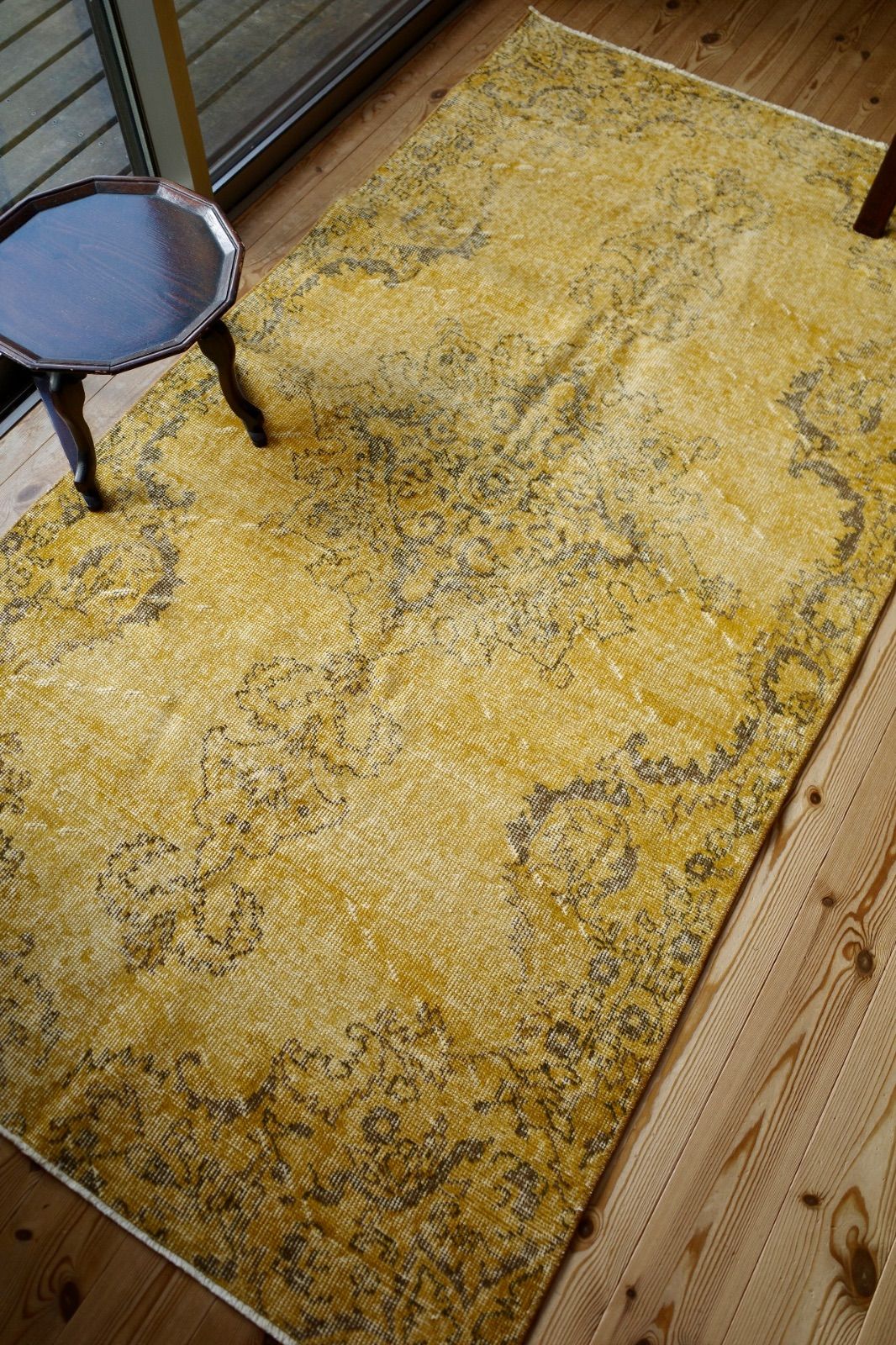 トルコ ヴィンテージラグ イエローオーバーダイ - メルカリ