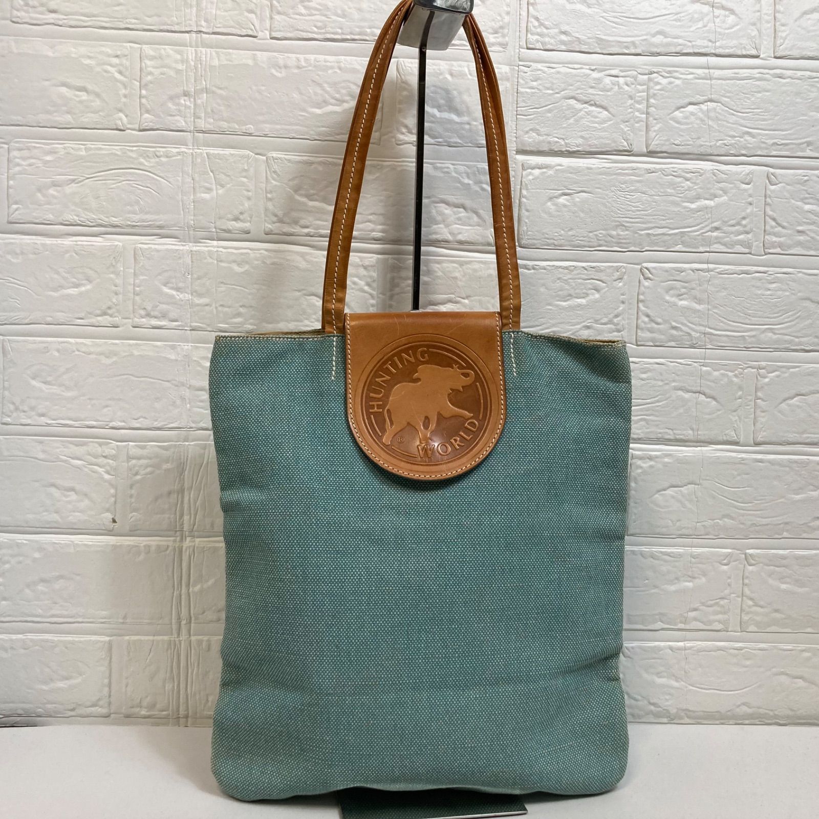 美品】HUNTING WORLD ハンティングワールド トートバッグ 肩掛けバッグ