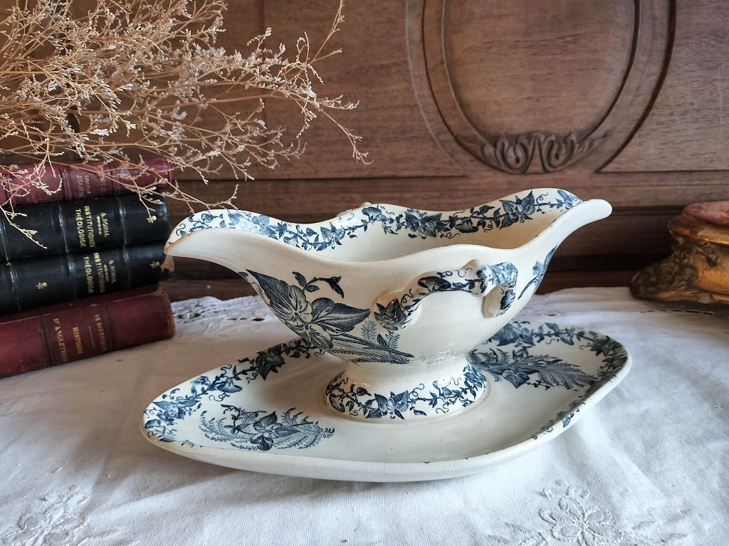 フランス アンティーク 素敵な セール中 絵つき Pexonne ソーシエール