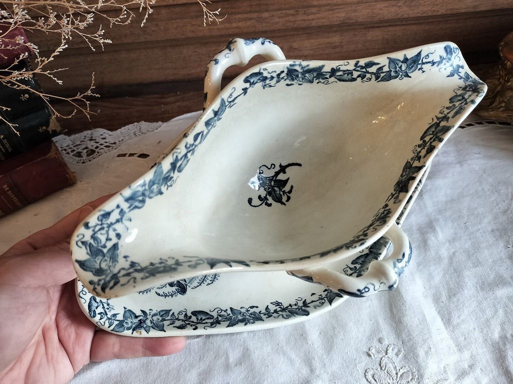 フランス アンティーク 素敵な セール中 絵つき Pexonne ソーシエール