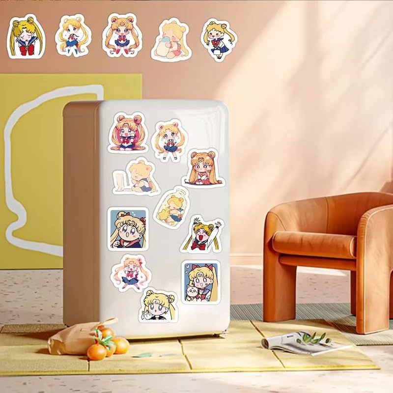 PVC材質、防水、50-100枚セット、シールセット、キャラクターシール