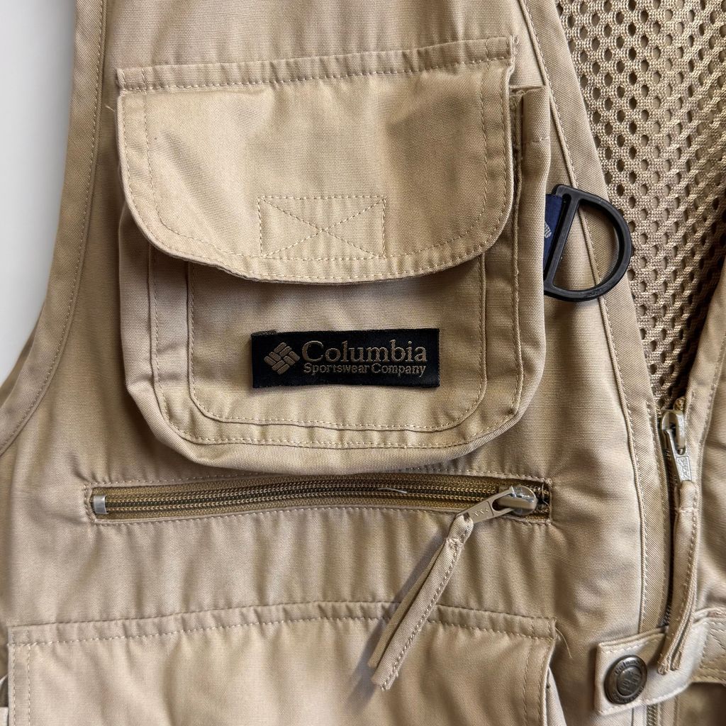 Columbia コロンビア フィッシングベスト 切り替えデザイン メッシュ