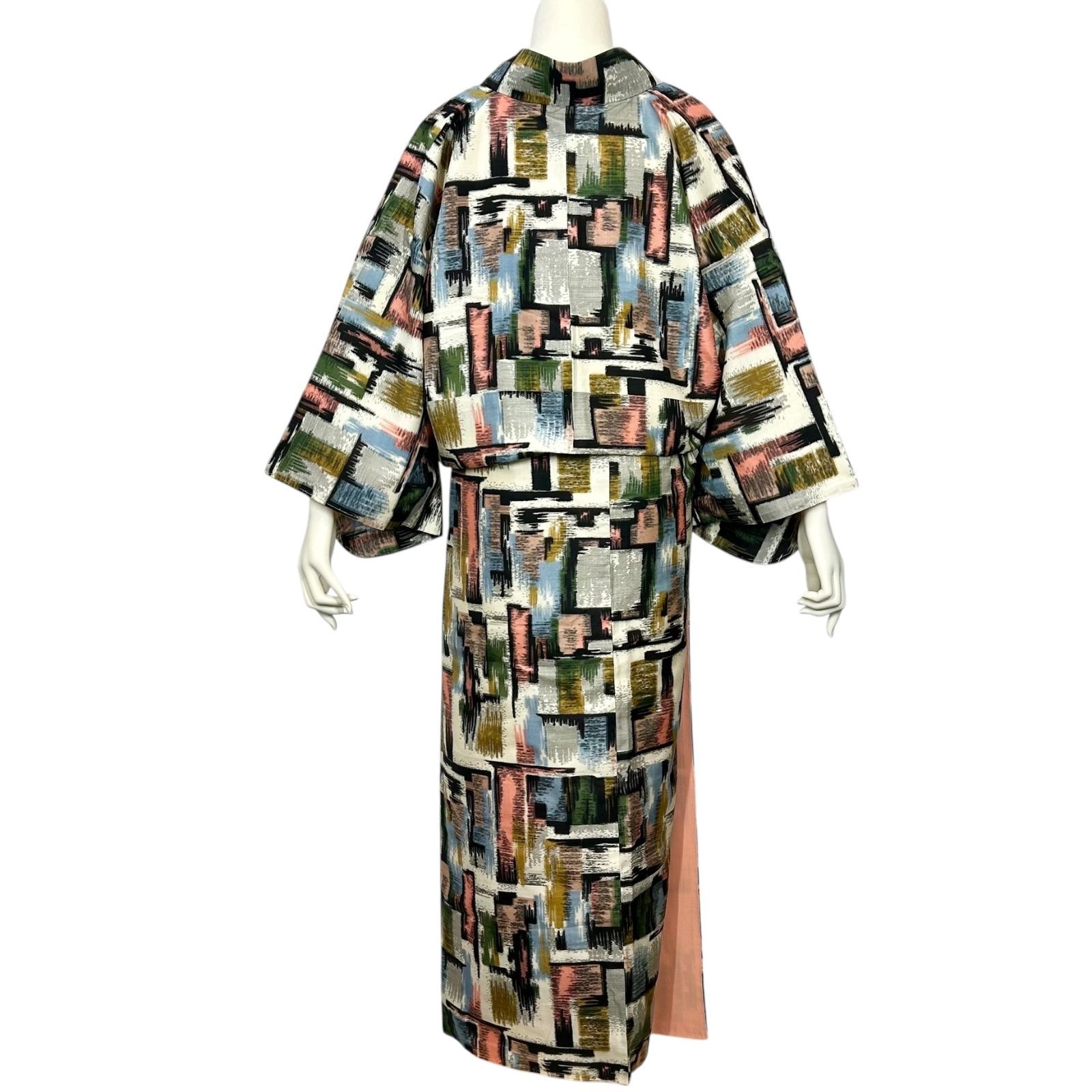 銘仙 アンティーク着物 正絹 オンライン アンティーク長羽織 銘仙 大正