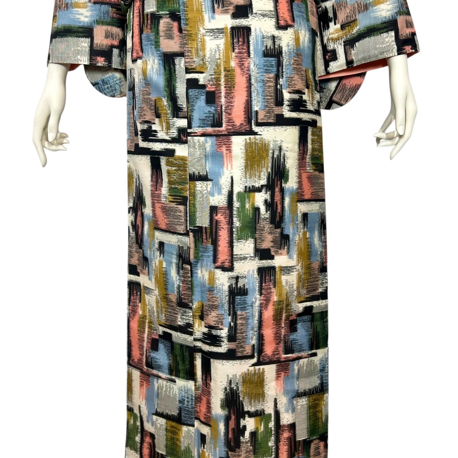 銘仙 アンティーク着物 正絹 オンライン アンティーク長羽織 銘仙 大正