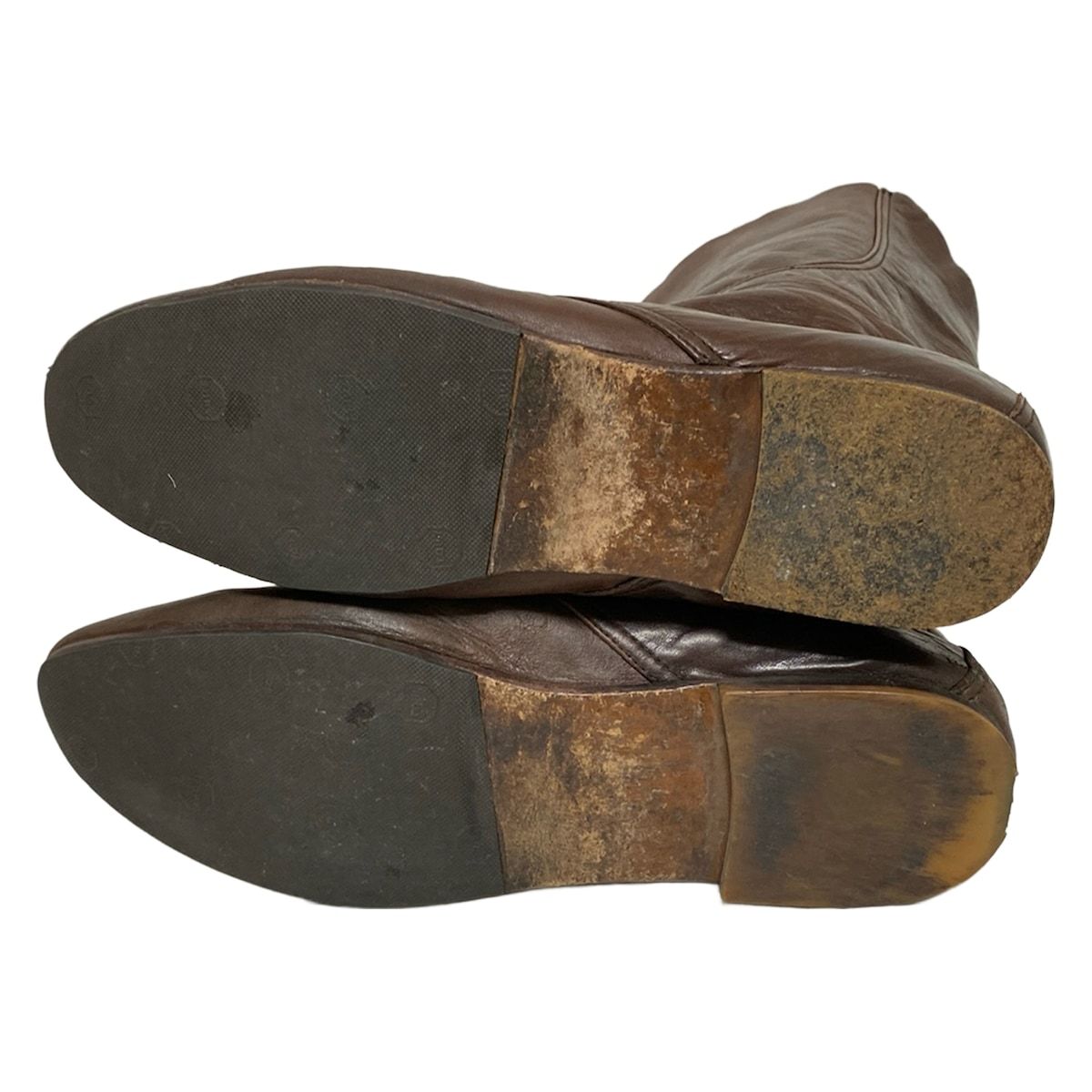 ZUCCA(ズッカ) ロングブーツ M レディース - ダークブラウン アウト