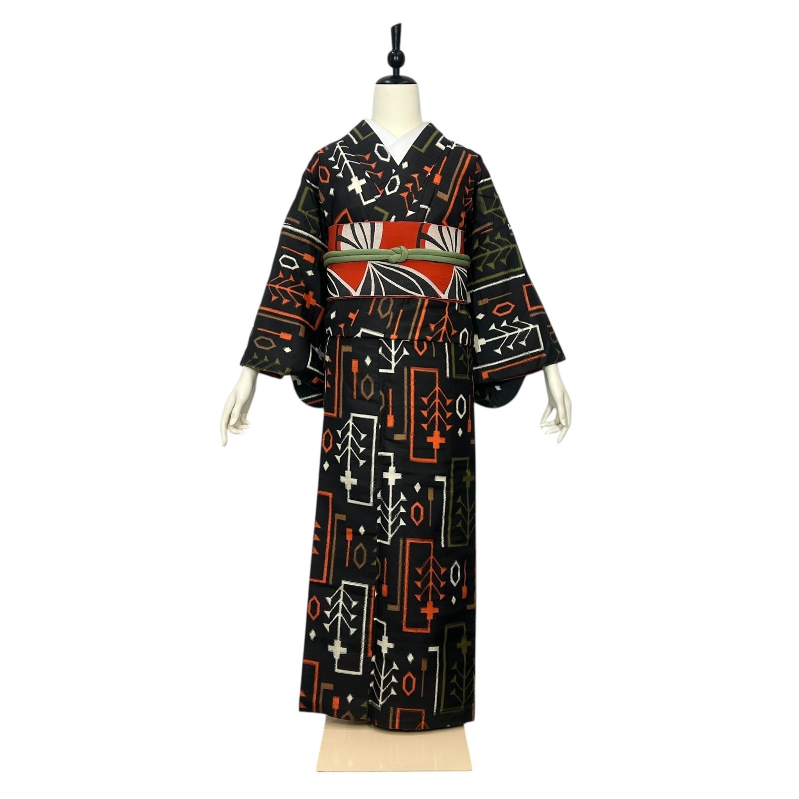 銘仙 セミアンティーク着物 正絹 - メルカリ