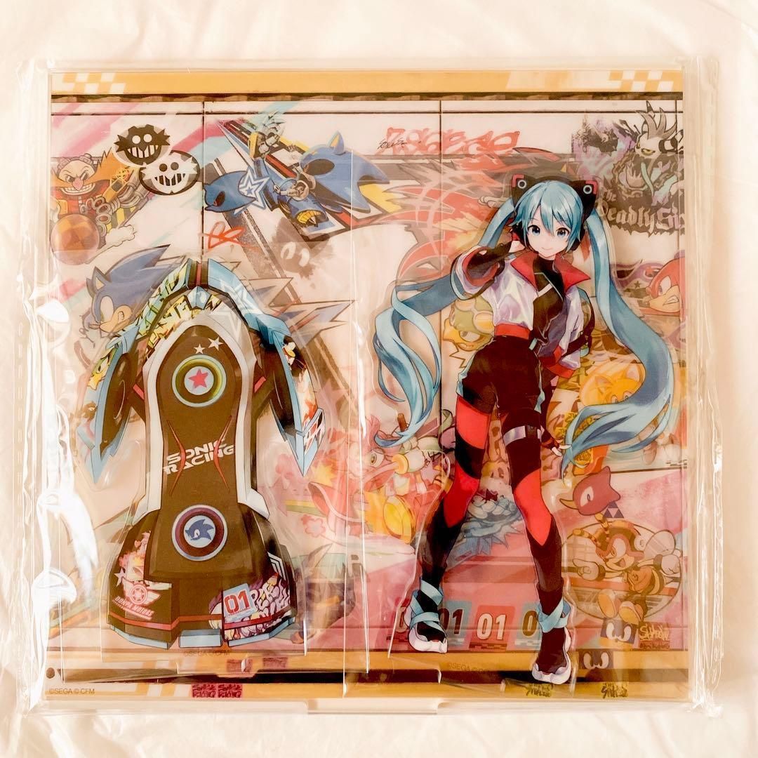 ソニックレーシング クロスワールド×初音ミク アクリルジオラマ