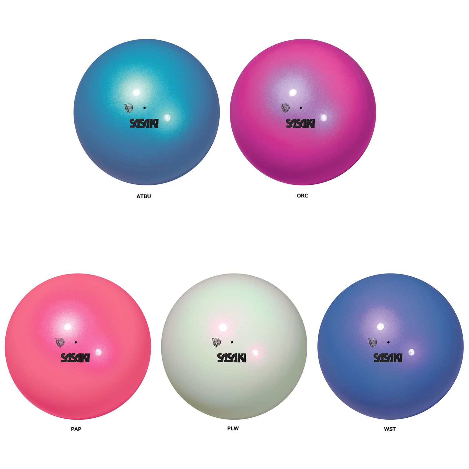 ササキ SASAKI 新体操 マグネティックボール F.I.G.認定品 国際体操連盟 中学校 高校 検定品 手具 ゴム素材 オーロラカラー 密着感 練習 トレーニング 部活 チーム 発表会  M207MGF ATBU オータムブ