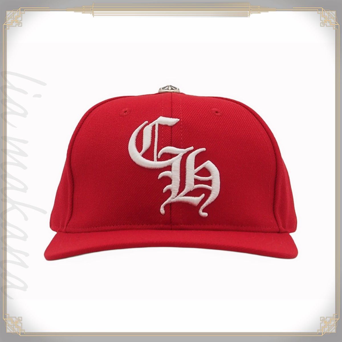 新品・正規品　CHROME HEARTS【クロムハーツ】キャップ　赤　レッド Chrome Hearts Cross Patch Baseball Hat Red クロムハーツ (CHROME