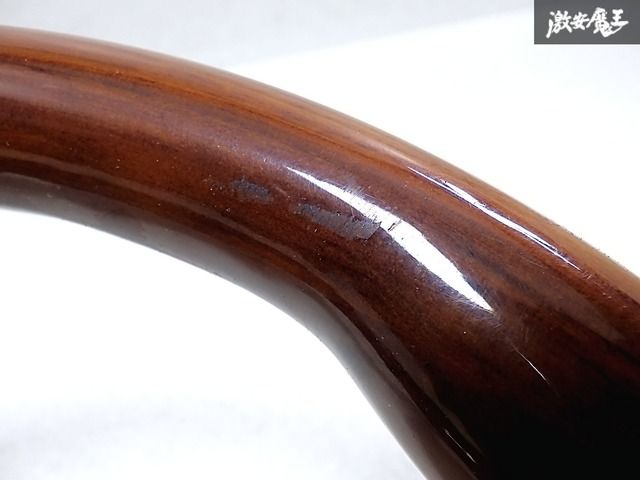 ☆曲がり無し☆ 社外品 汎用 ウッド ステアリング ハンドル 3本