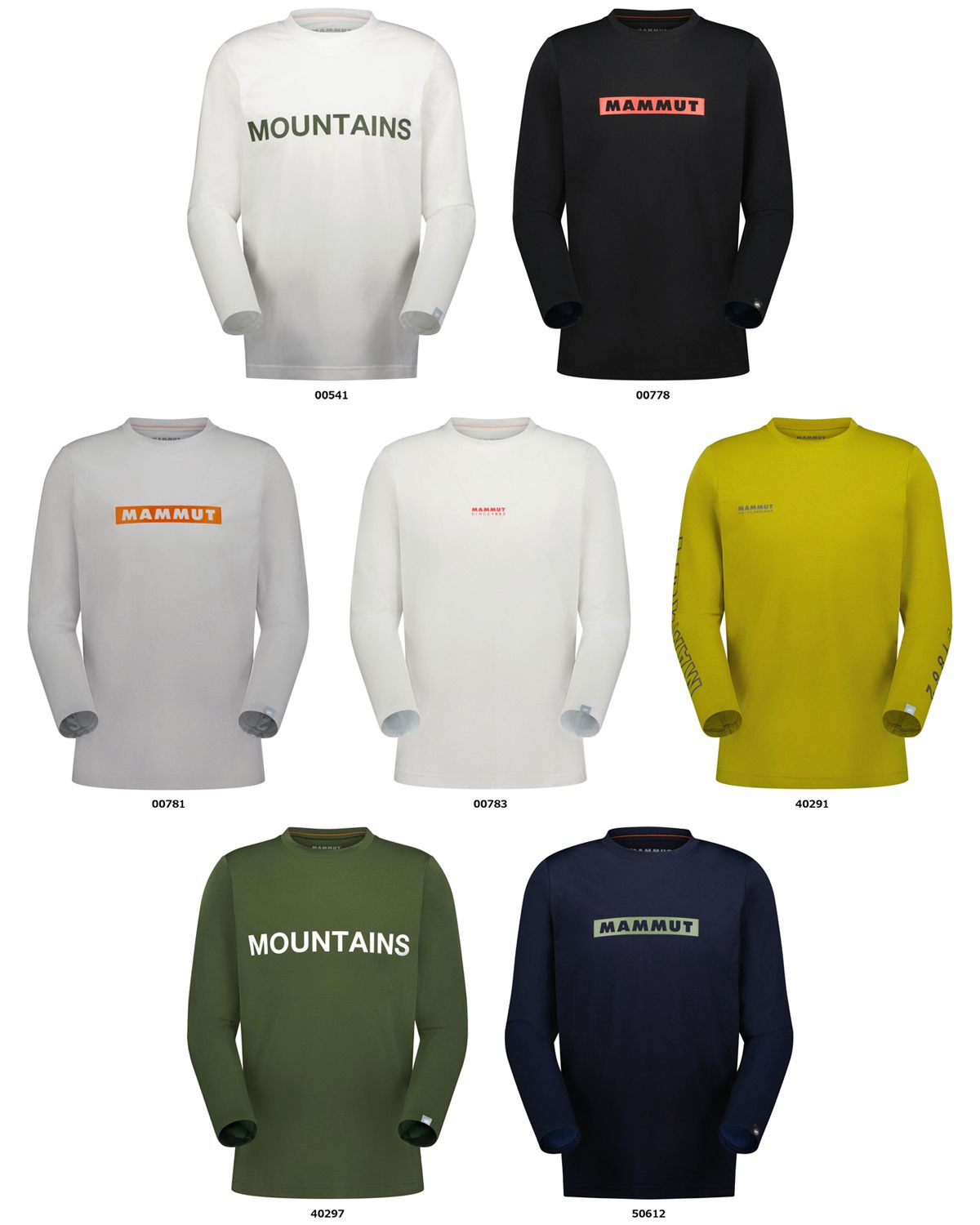 マムート MAMMUT アウトドア QD ロゴ プリント ロングスリーブ Tシャツ