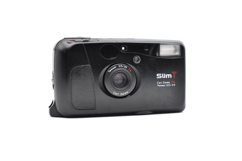 動作OK】KYOCERA Slim T CarlZeiss Tessar 35mm ブラック コンパクト