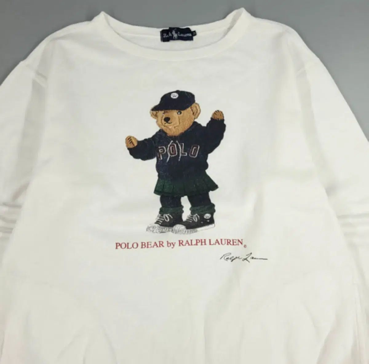 ポロ ラルフローレン ポロベア 白 スウェット - メルカリ