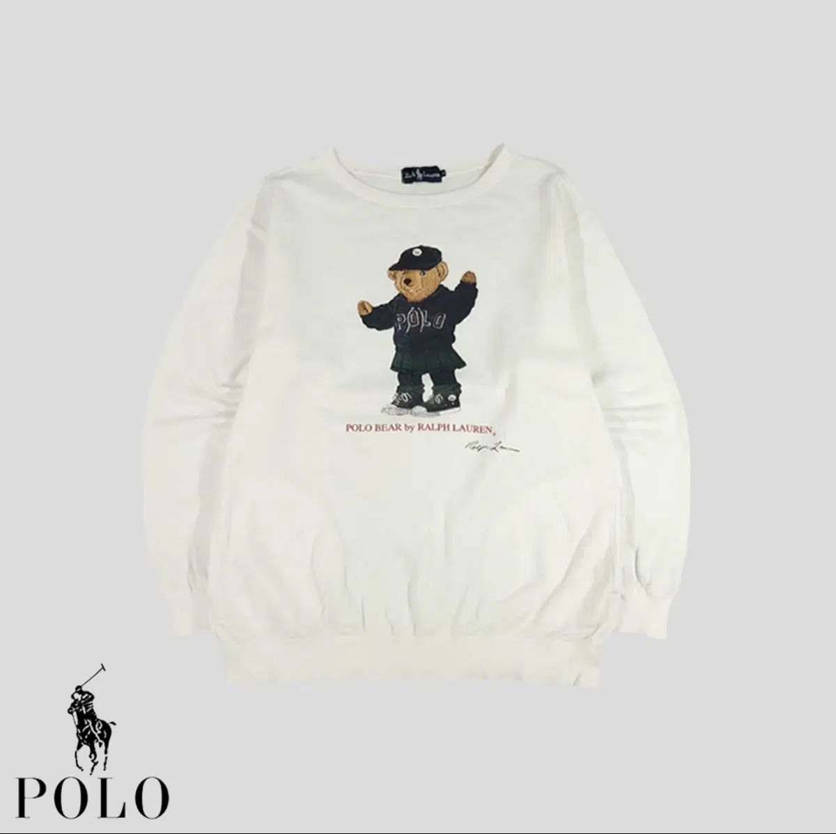 新品　白ポロベア　トレーナー ポロ ラルフローレン ポロベア 白 スウェット - メルカリ