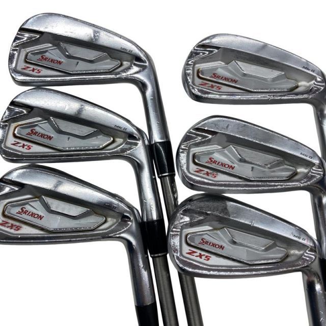 中古】 ダンロップ SRIXON ZX5 Mk II 6S アイアンセット IR SteelFiber