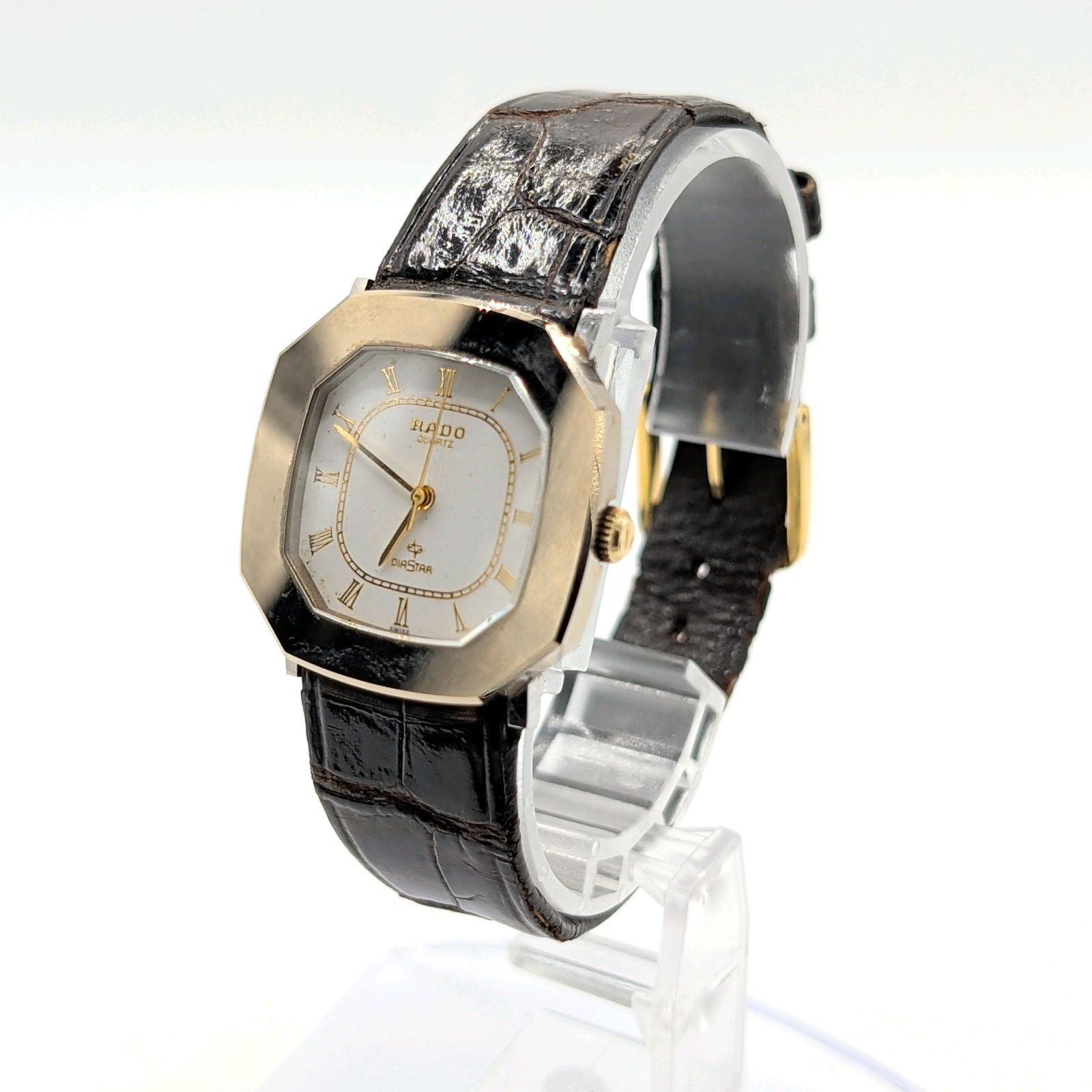 71【美品】RADO時計　スクエア　DIASTAR ゴールド　メンズ　レディース 71 [Excellent Condition] Rado Square Diastar Gold Watch for Men