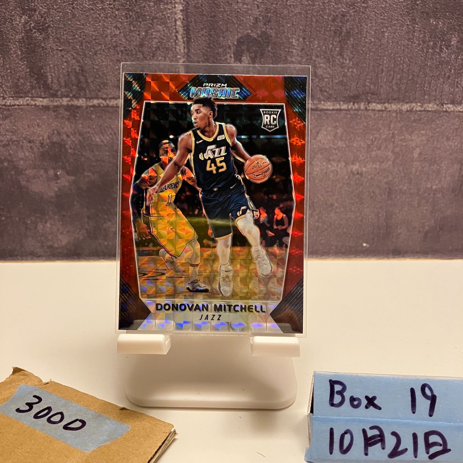 2017-18 Panini Mosaic Donovan Mitchell UTAH JAZZ Red Prizm RC