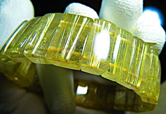 至高の装身具 タイチンゴールドルチルバングル　ブラジル産　金針水晶 上質EU製☆ROBEAN☆定価475万円☆天然タイチン金針ルチルクォーツ水晶