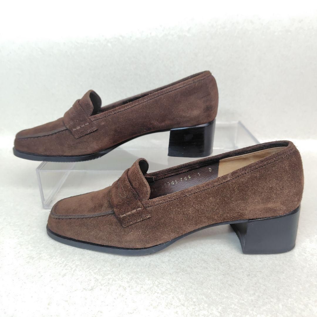 Salvatore Ferragamo フェラガモ コインローファー 5D 22cm スエード