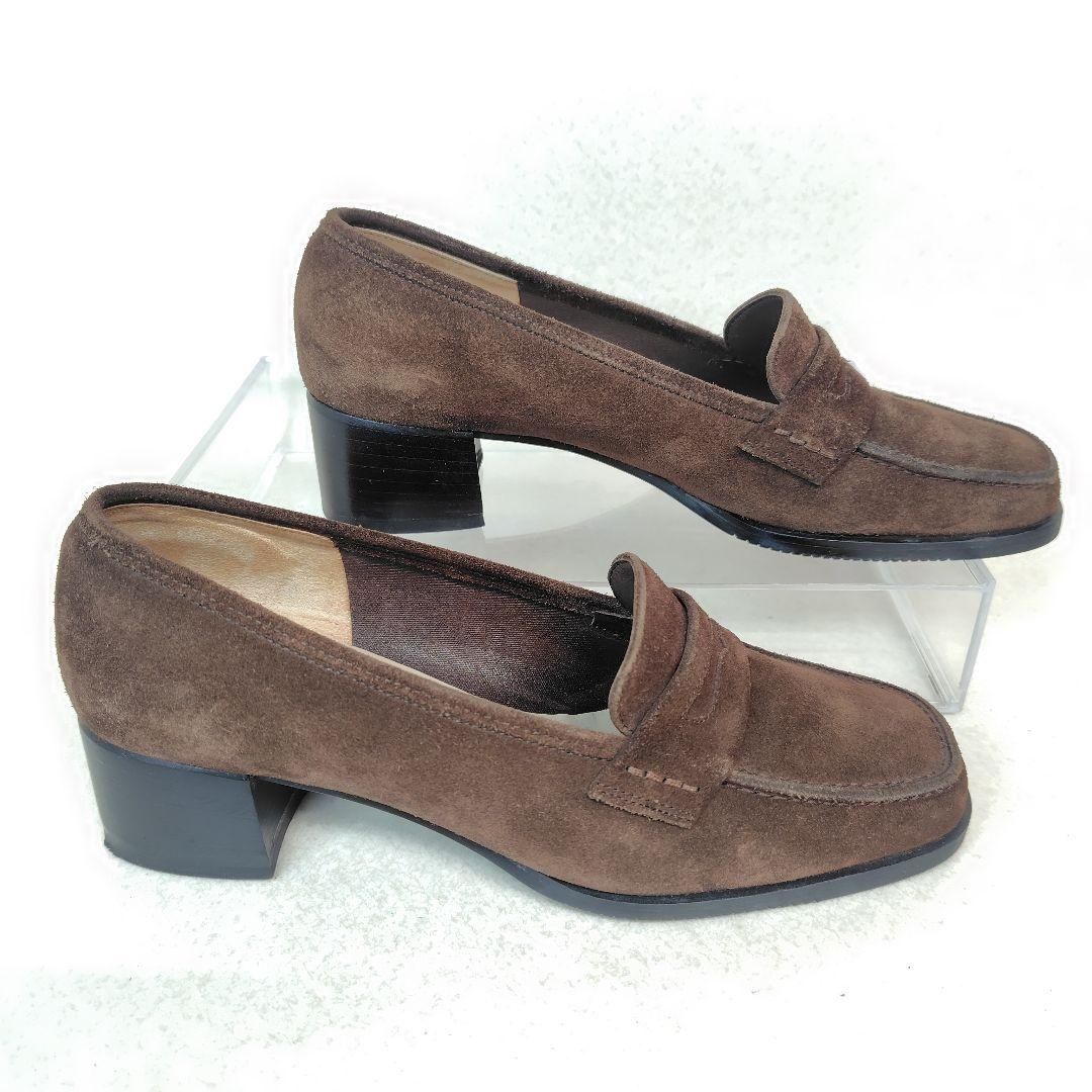 Salvatore Ferragamo フェラガモ コインローファー 5D 22cm スエード